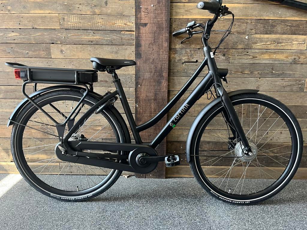 Cortina E Tide Dames 57 Zwart 500 Watt, 56 cm of meer, Schijfrem, Ophalen, Overige merken