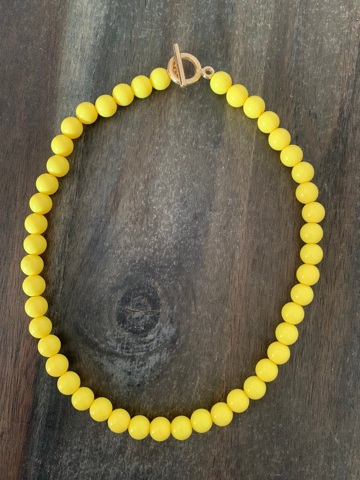 Kralenketting geel, Ophalen of Verzenden, Nieuw