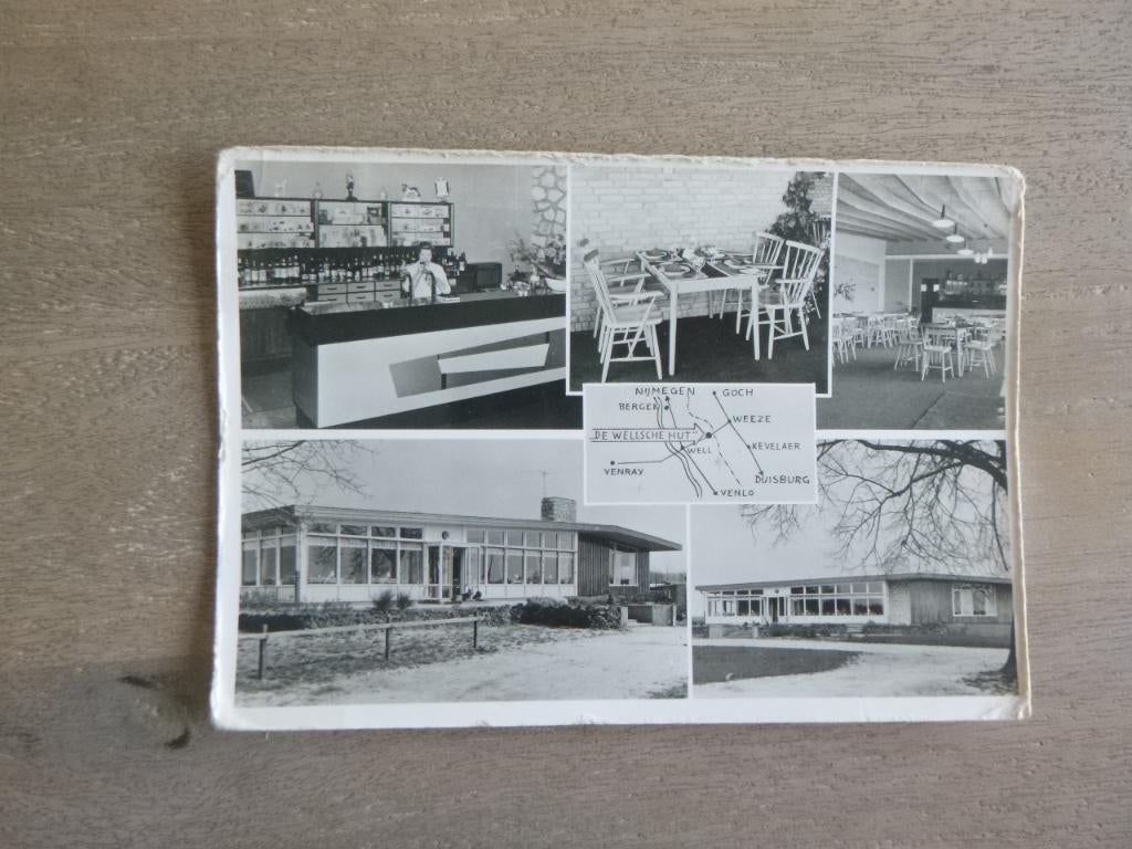 Well L, cafe restaurant de Wellsche Hut/interieur 1961, Verzenden, 1960 tot 1980, Gelopen, Noord-Brabant