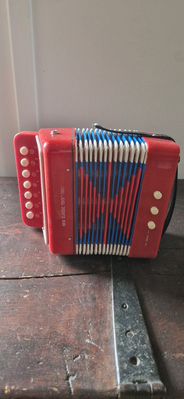 Rode speelgoedaccordeon voor kinderen - Nieuwstaat, Muziek en Instrumenten, Accordeons, Ophalen