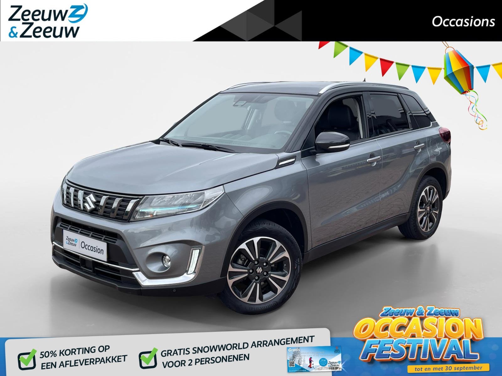 Suzuki Vitara 1.5 Hybrid Style *Automaat*Navi+Camera*Adapt., Auto's, Dealer onderhouden, Stof, Gebruikt, Euro 6