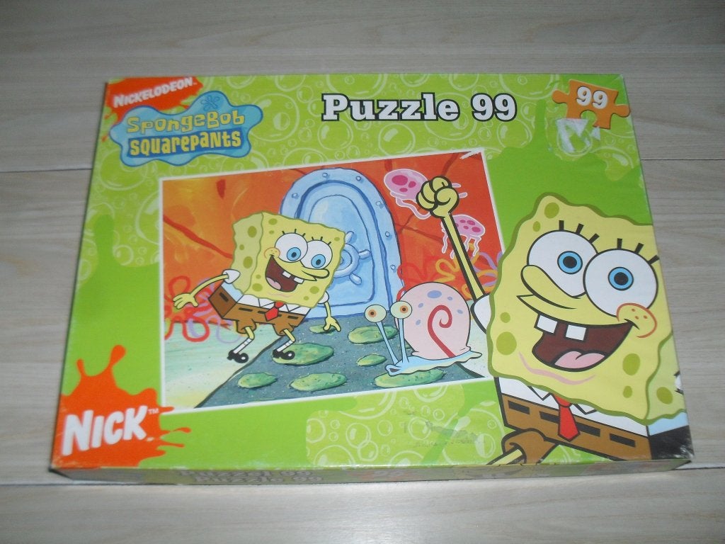 Spongebob Squarepants puzzle 99 stukjes, Ophalen, Minder dan 500 stukjes, Gebruikt, Legpuzzel