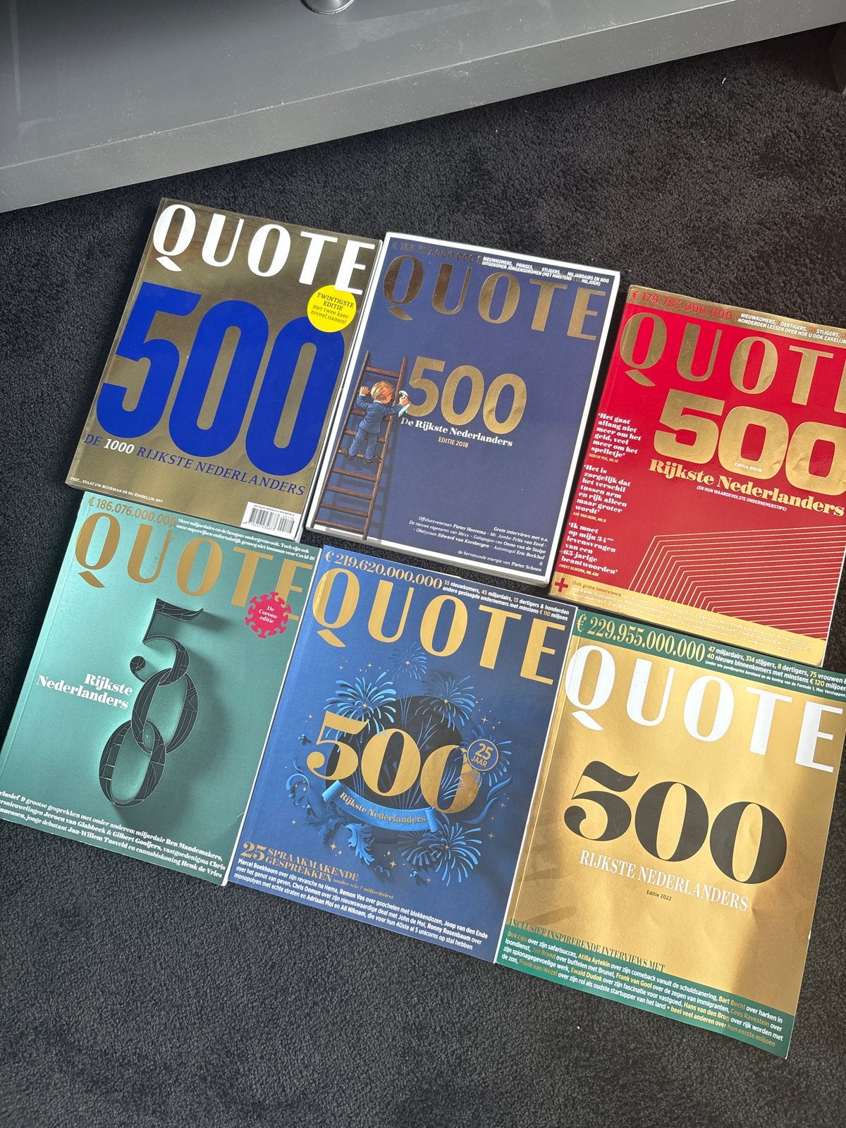 Quote 500 magazines - diverse jaargangen 2017/2022, Ophalen of Verzenden, Gelezen, Overige typen