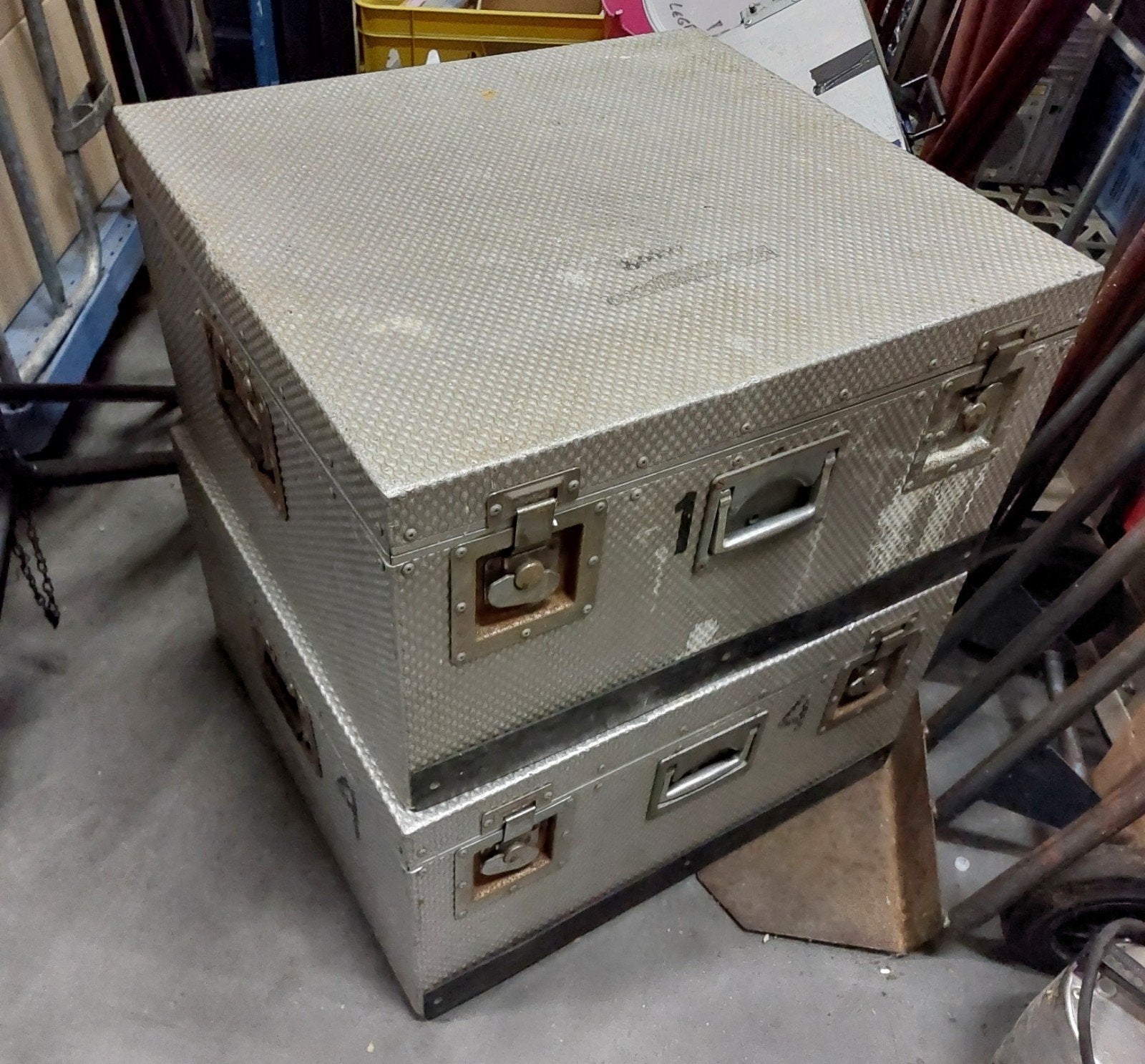 2 grote aluminium transport koffers Flightcase te koop, Ophalen