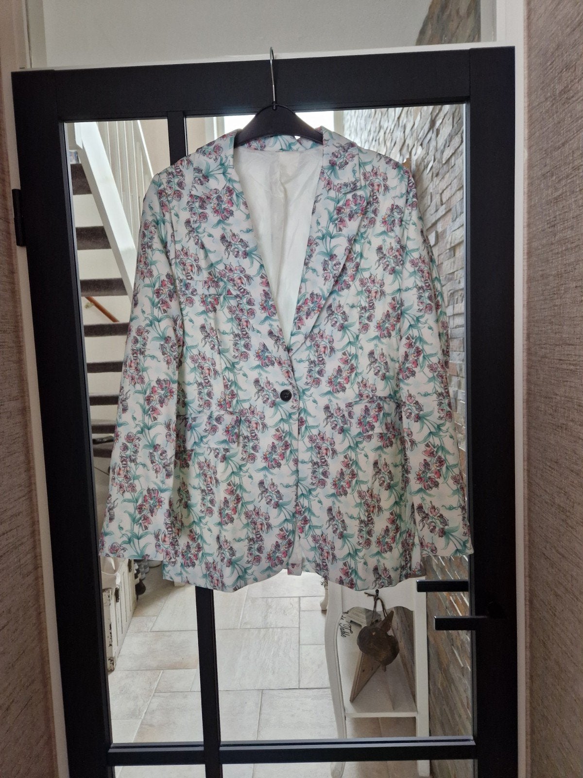 Te koop nieuw groen/paars dames colbert, merk Shein, maat L, Maat 42/44 (L), Nieuw, Ophalen of Verzenden, Jasje