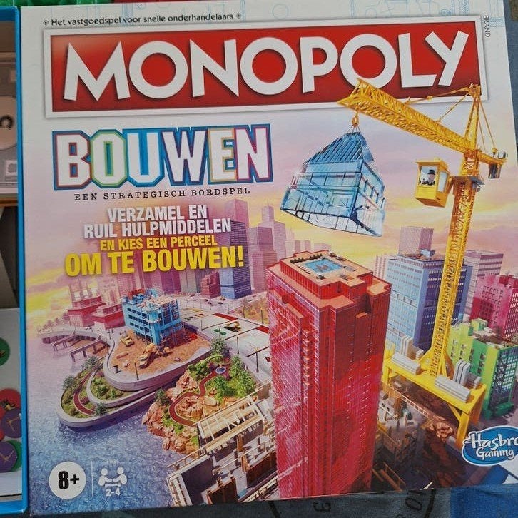 Monopoly Bouwen - Strategisch Bordspel, Drie of vier spelers, Ophalen of Verzenden, Zo goed als nieuw, Hasbro Gaming