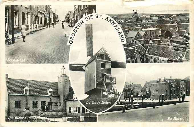 301-393-019 St.-Annaparochie Groeten uit, Ophalen of Verzenden, Voor 1920, Friesland