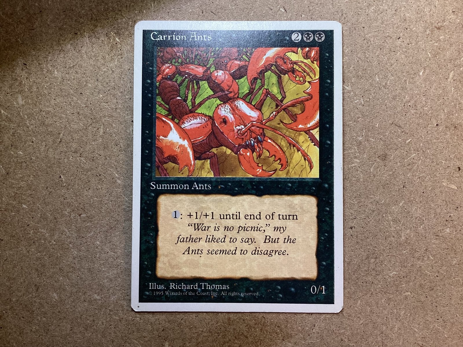 1x Carrion Ants (Good), Ophalen of Verzenden, Gebruikt, Losse kaart