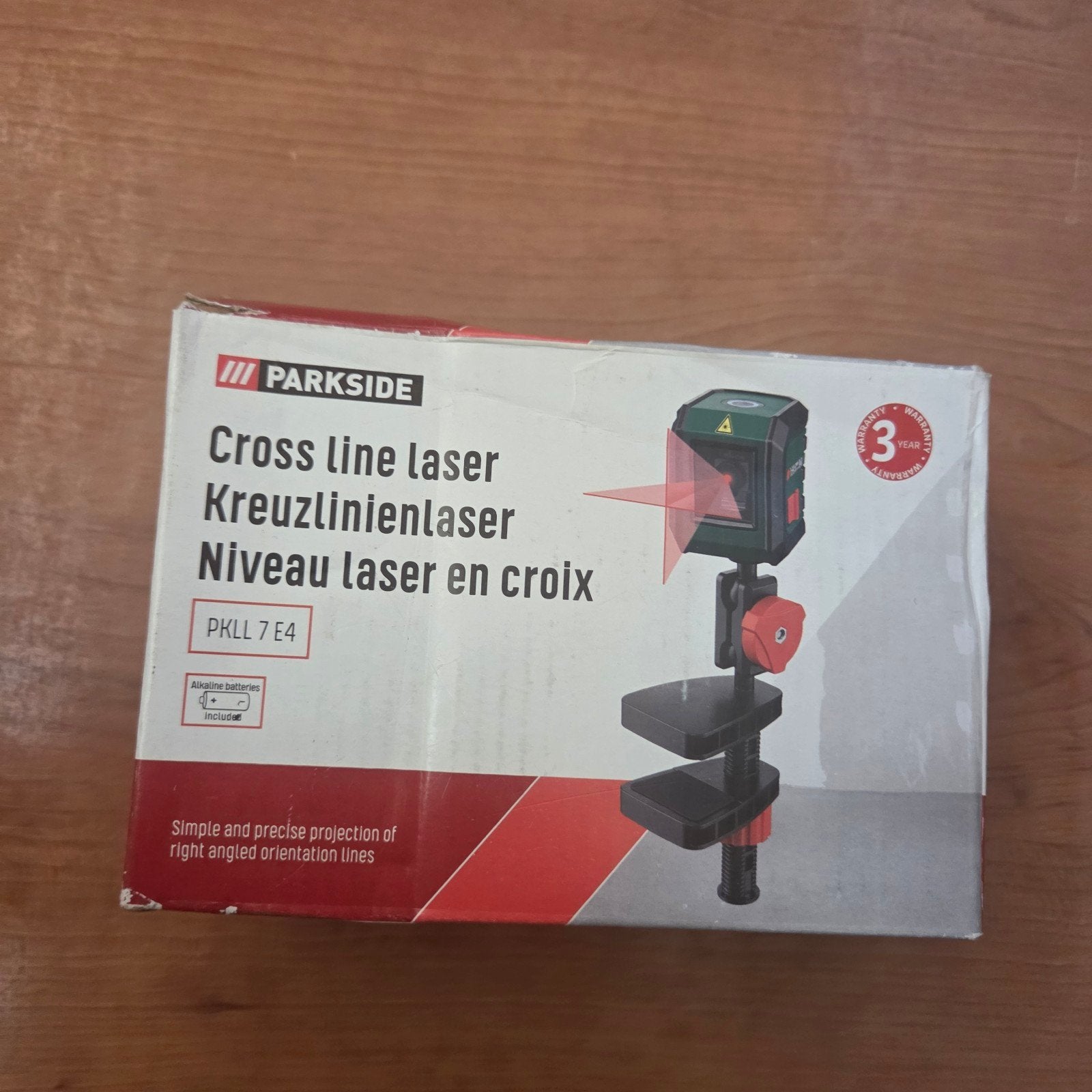 Parkside Kruislijnlaser PKLL 7 E4 - Nieuw in doos, Ophalen