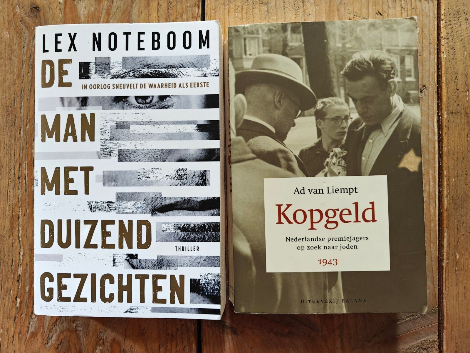De Man met Duizend Gezichten & Kopgeld, Ophalen of Verzenden, Tweede Wereldoorlog, Gelezen, Lex Noteboom, Ad van Liempt