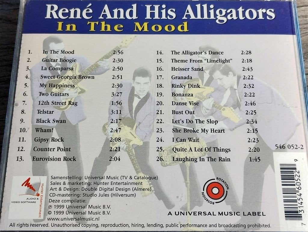 René And His Alligators – In The Mood, Ophalen of Verzenden, Zo goed als nieuw, Poprock