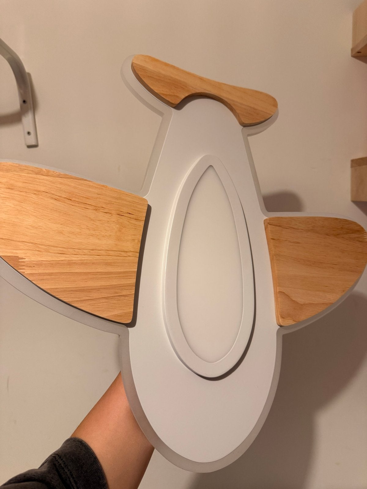 Urban Casa Plafondlamp Vliegtuig met Afstandsbediening, Ophalen, Kunststof, Modern, Zo goed als nieuw