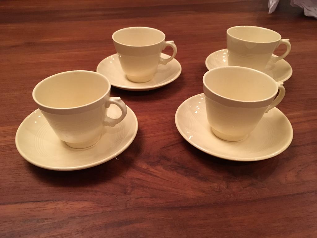 Jasmine Woods Ware England Servies - Vintage Crèmekleurig, Ophalen, Overige stijlen, Porselein, Schaal of Schalen