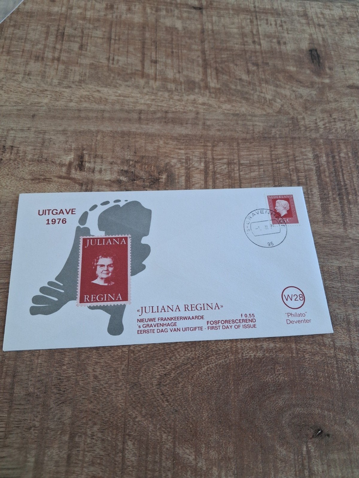 Juliana Regina Eerste Dag Uitgifte 1976 - Nederland, Ophalen of Verzenden, Zo goed als nieuw, Nederland, Postzegel(s) of Munt(en)