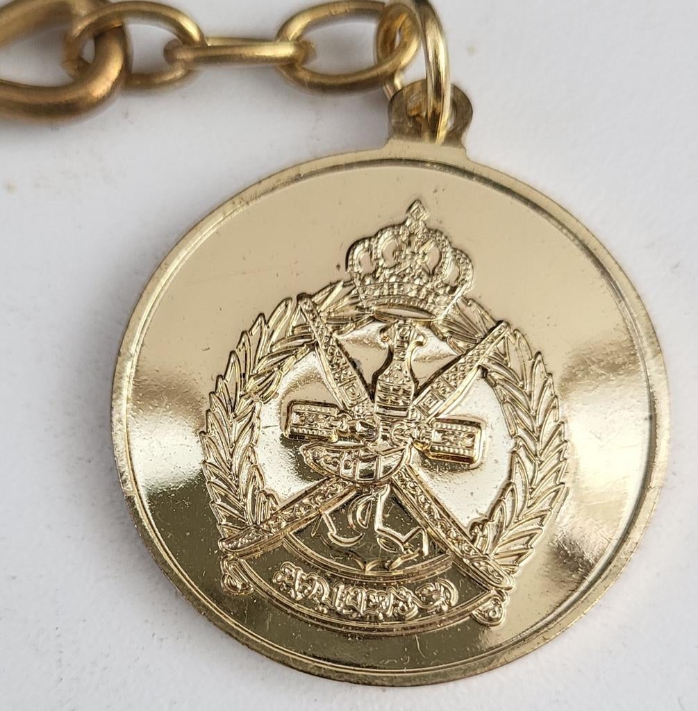 Gouden Sleutelhanger met Omani Embleem en Schip, Ophalen of Verzenden, Zo goed als nieuw, Stad of Land