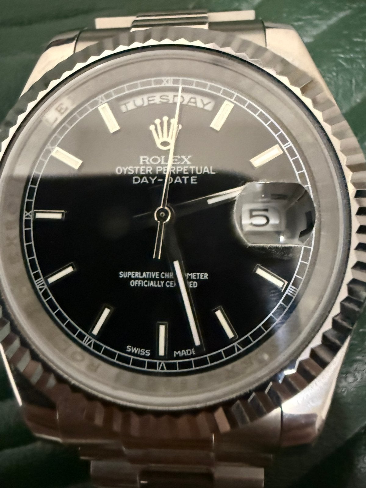 Rolex Daydate horloge, Ophalen of Verzenden, Zo goed als nieuw, Staal, Overige merken