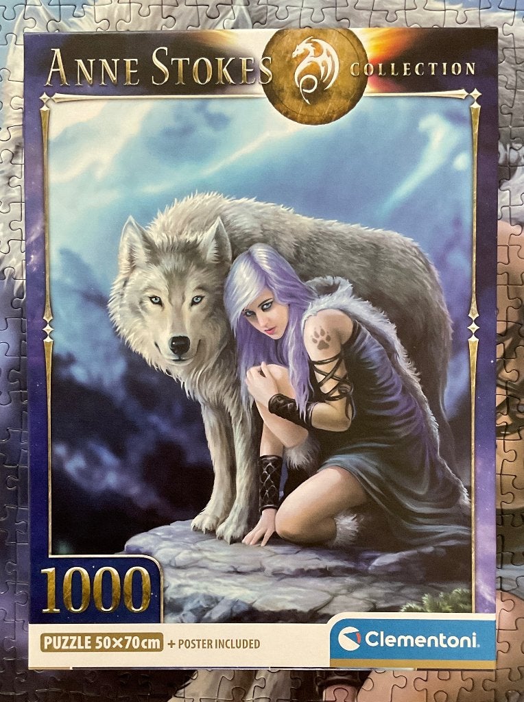 Puzzel Anne Stokes “Protector” 1000 stukjes, Ophalen of Verzenden, 500 t/m 1500 stukjes, Zo goed als nieuw, Legpuzzel