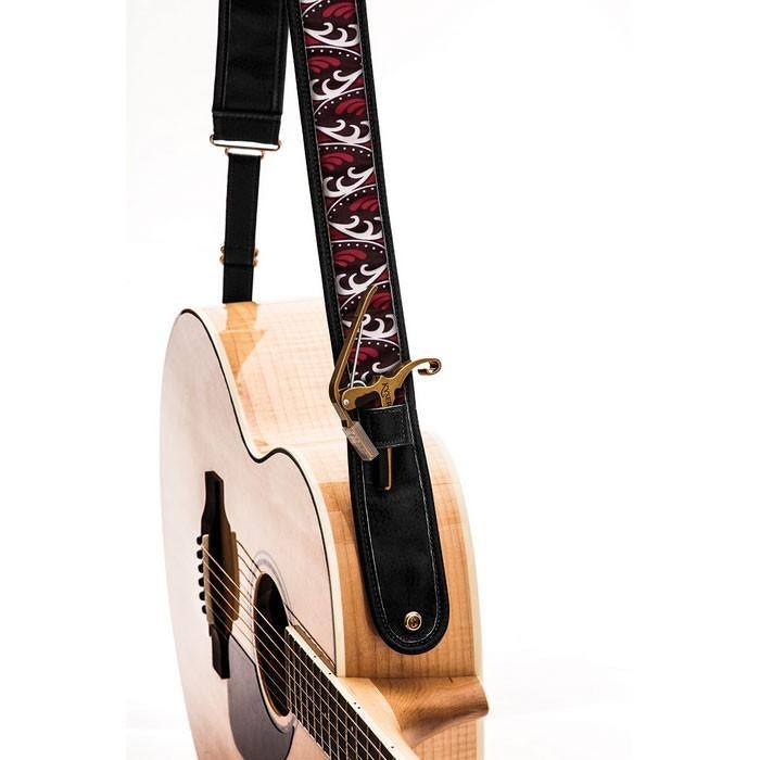 Kyser GUITAR STRAP autumn k black Gitaarband met Capo Keeper, ., Nieuw, Ophalen of Verzenden, .