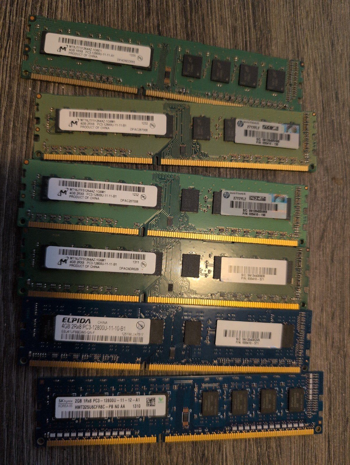 16GB DDR3 PC RAM (4x4gb) + 6GB extra (4GB + 2GB) reserve, Computers en Software, Gebruikt, DDR3, Ophalen of Verzenden, Desktop