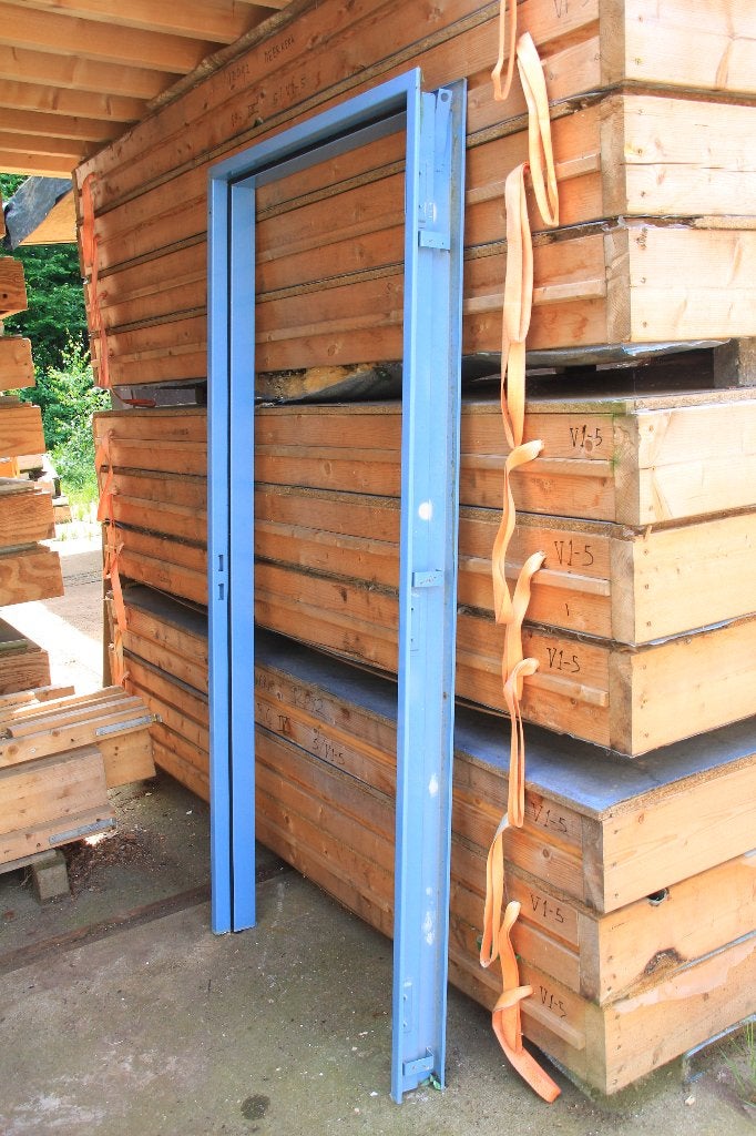 Deurkozijnen metaal blauw RAL 5024 - Goede staat - 25 stuks, -, 120 cm of meer, Ophalen of Verzenden, Zo goed als nieuw