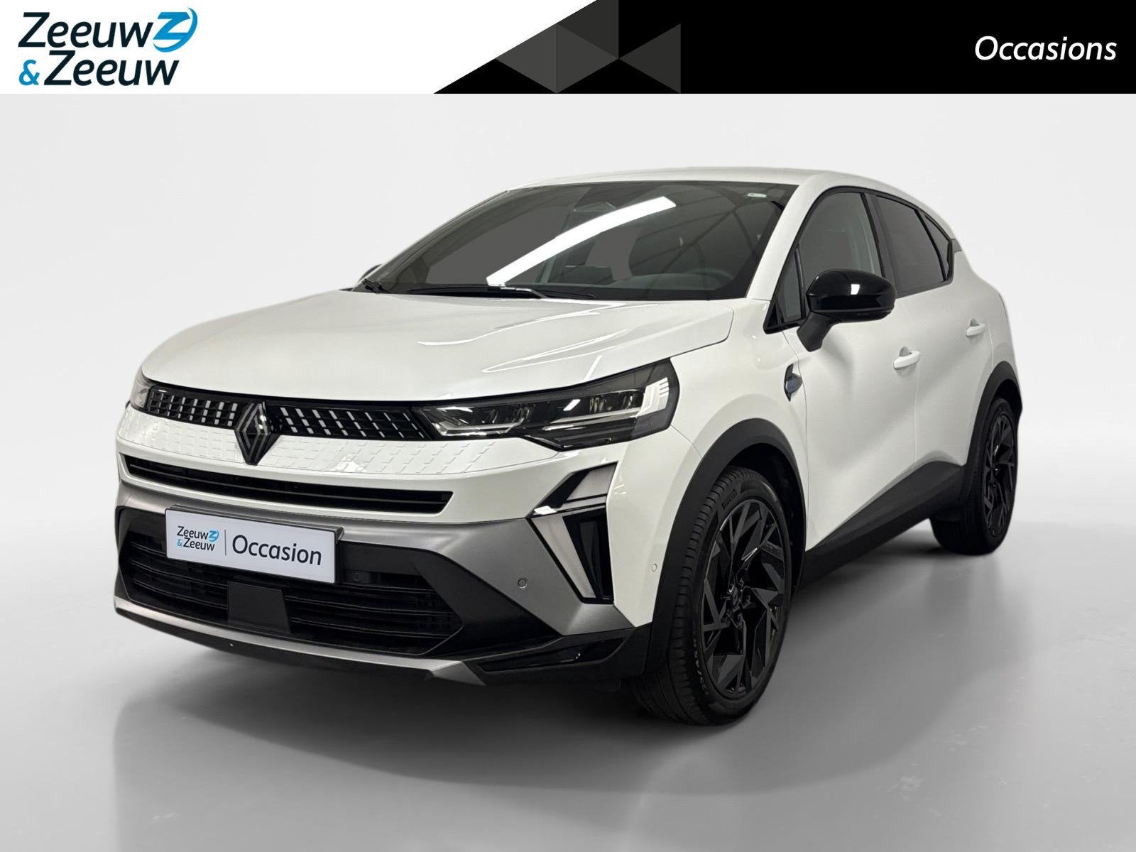 Renault Captur 1.6 E-Tech full hybrid 145 esprit Alpine NAVI, Auto's, Gebruikt, Leder en Stof, Wit, Bedrijf