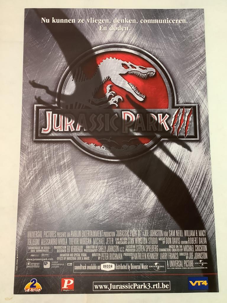 JURASSIC PARK, Verzamelen, Ophalen of Verzenden, Zo goed als nieuw, Film en Tv