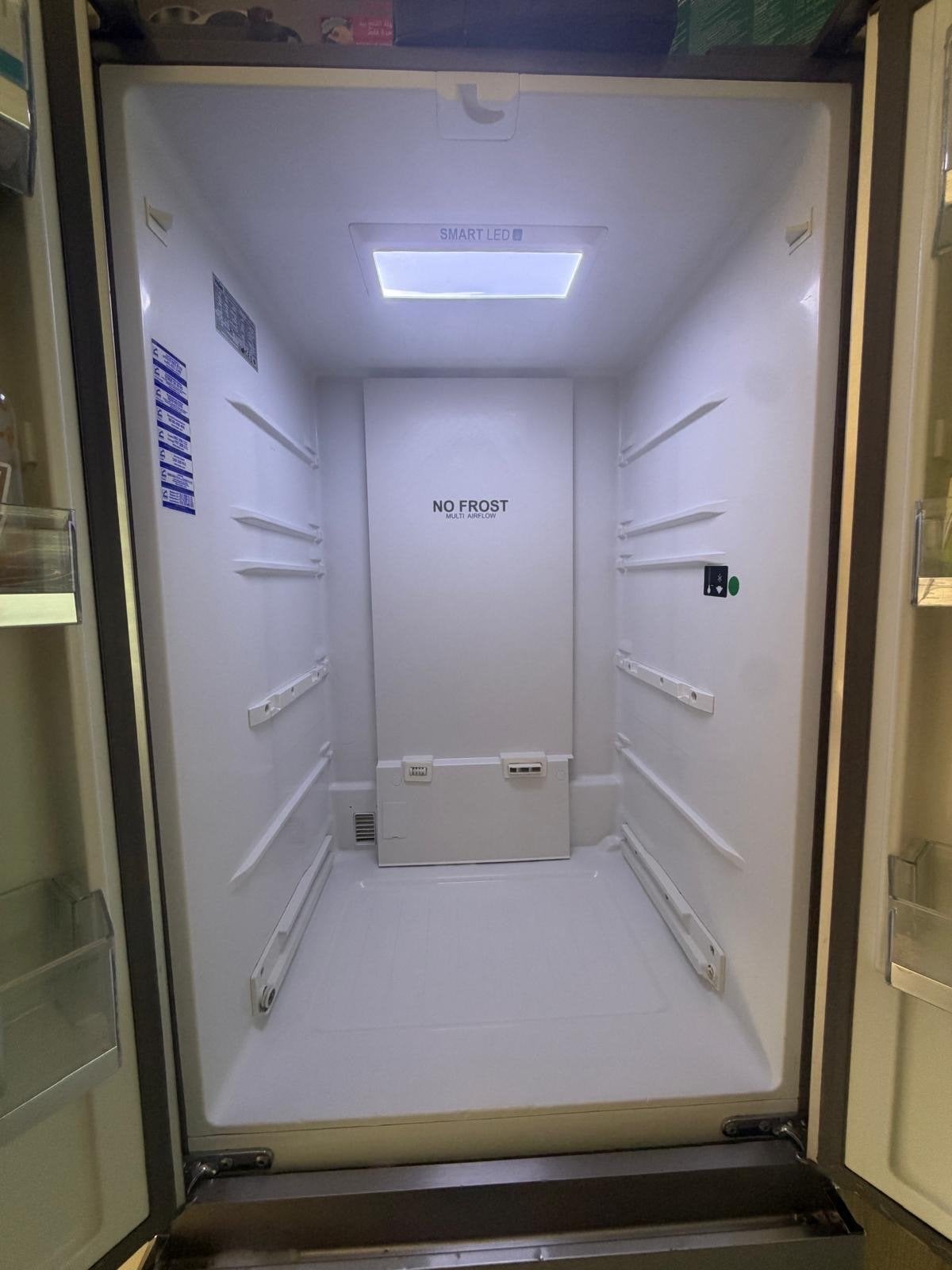 Haier HB16FMAAA French Door Koelkast No Frost RVS, Ophalen, 200 liter of meer, 60 cm of meer, Met aparte vriezer