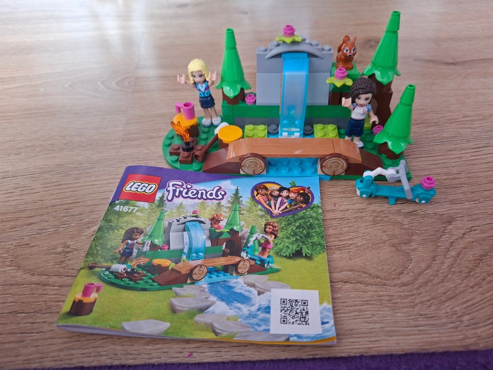 LEGO Friends Waterval in het bos (41677) met instructies, Ophalen, Lego, Friends, Complete set