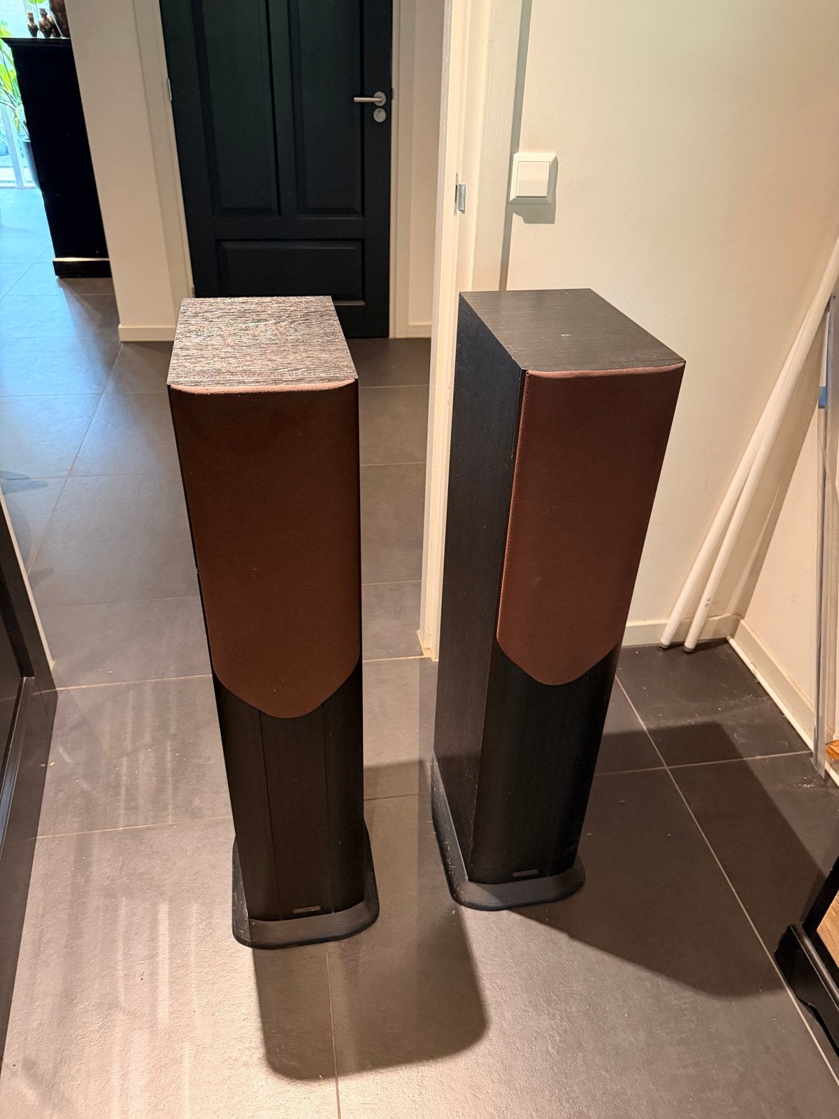 Mission M34i zuil luidsprekers set zwart, Audio, Tv en Foto, Luidsprekers, 150 watt of meer, Vloerstaande luidspreker, Gebruikt