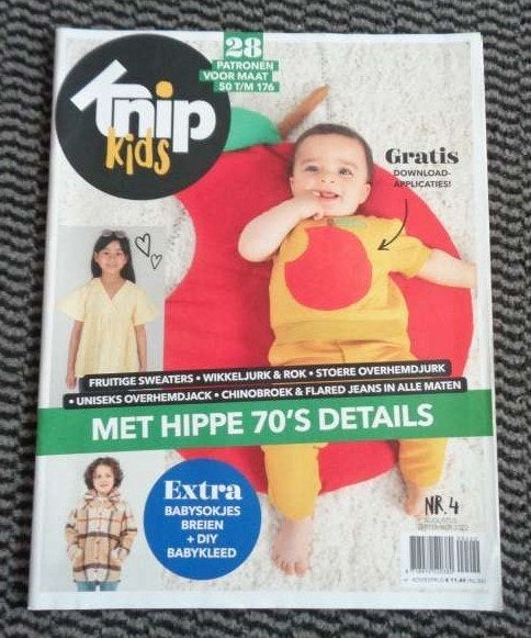 Knipkids, Knippie nr. 4 augustus, september 2022 maat 50/176, Verzenden, Zo goed als nieuw, Kind, Knippie