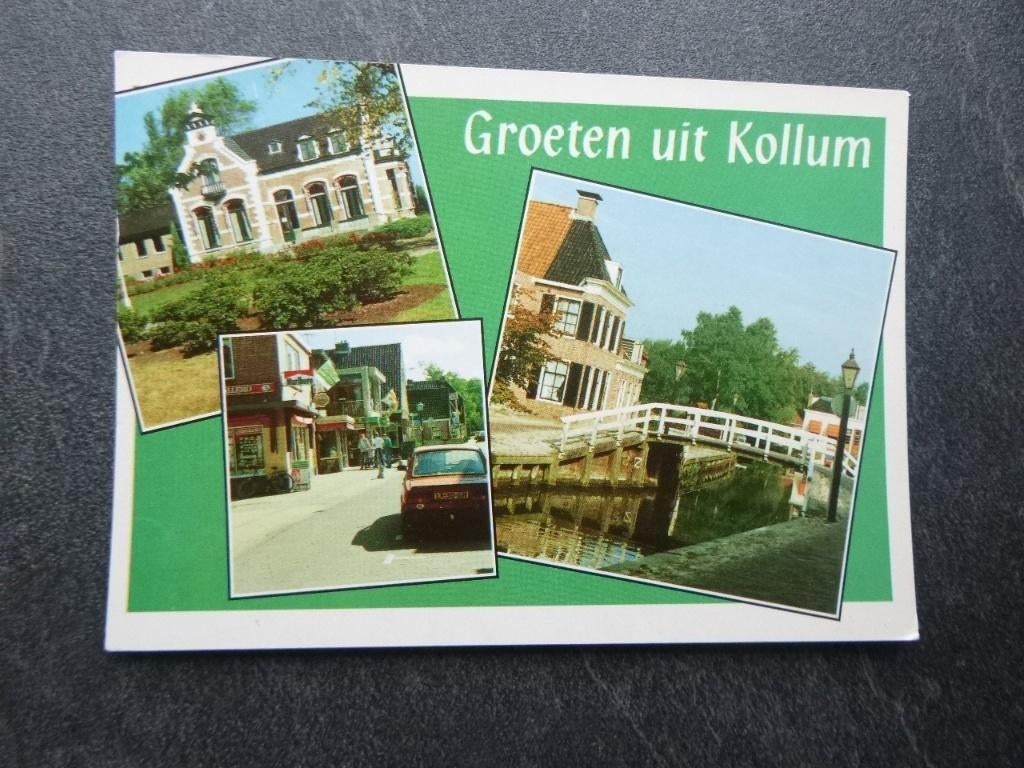 Kollum, Westenstein/Voorstraat, Verzenden, 1980 tot heden, Gelopen, Zuid-Holland