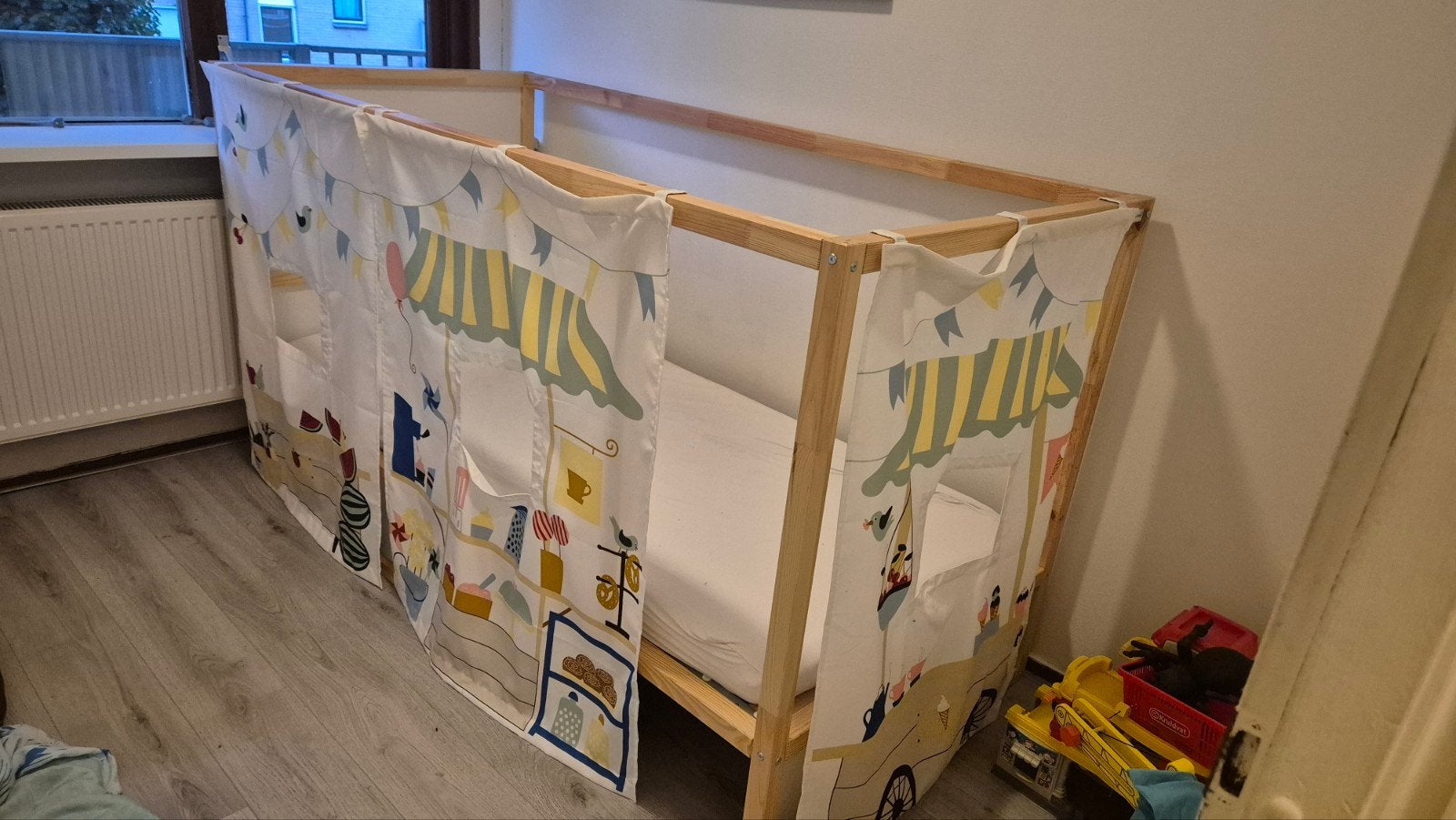 Ikea kinderbed (1 persoons) inclusief matras, Ophalen, Gebruikt, 70 tot 85 cm, Matras