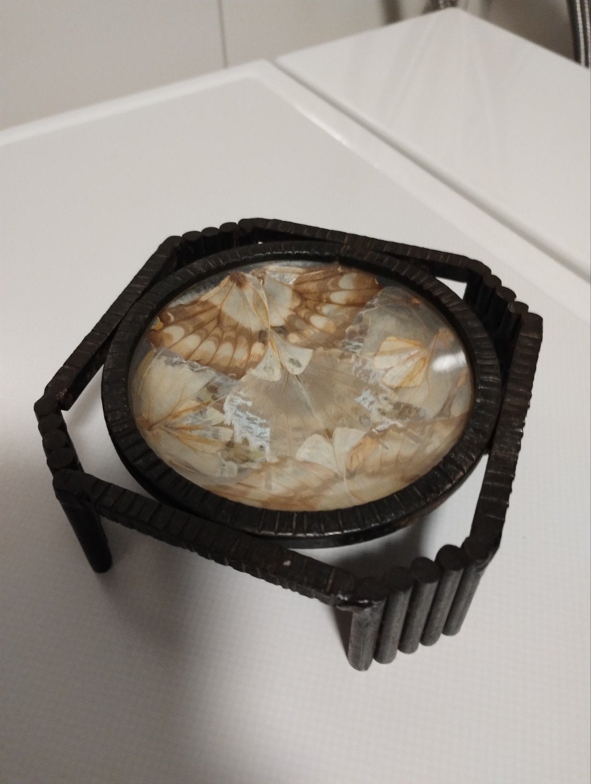 Antiek Vlinderkommetje Vide Caleidoscoop, Antiek en Kunst, Ophalen of Verzenden