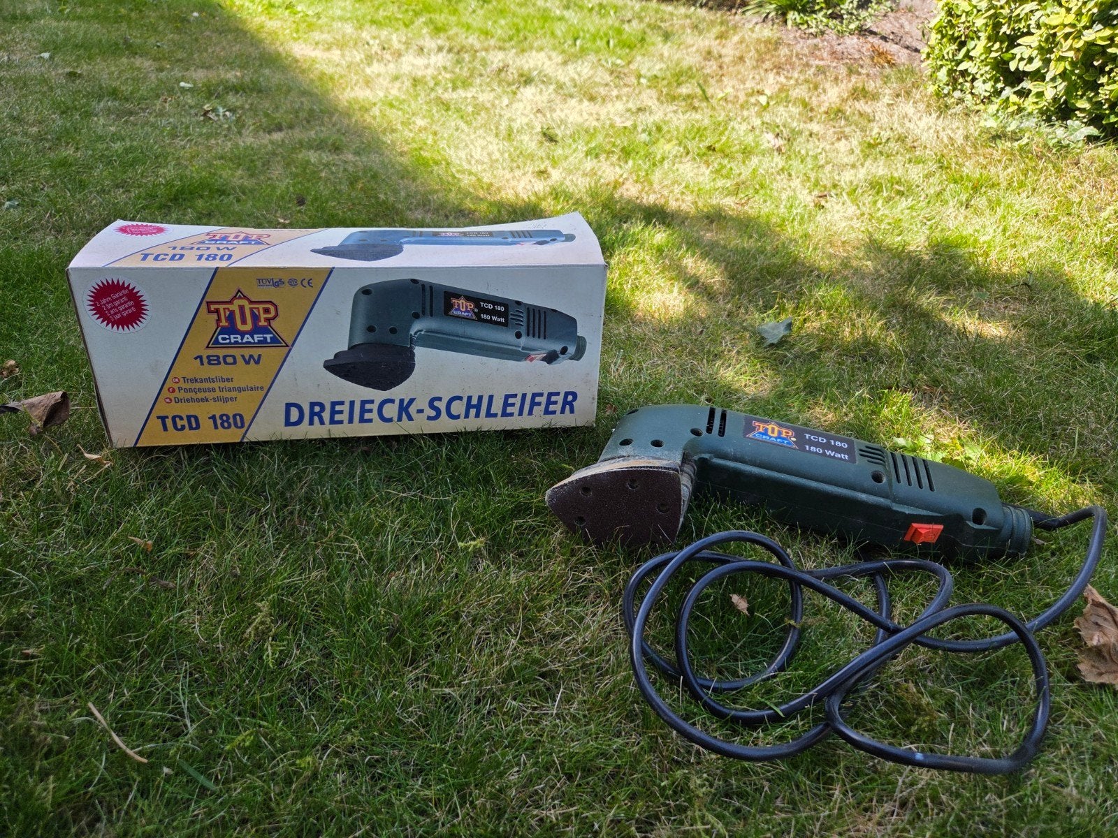 TUP Craft TCD 180 Driehoekschuurmachine 180W, Ophalen, Gebruikt, Minder dan 600 watt, Overige typen