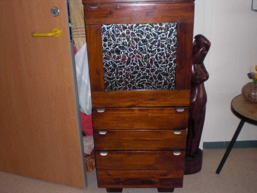 kast hout, Ophalen, Gebruikt, 25 tot 50 cm, Overige houtsoorten