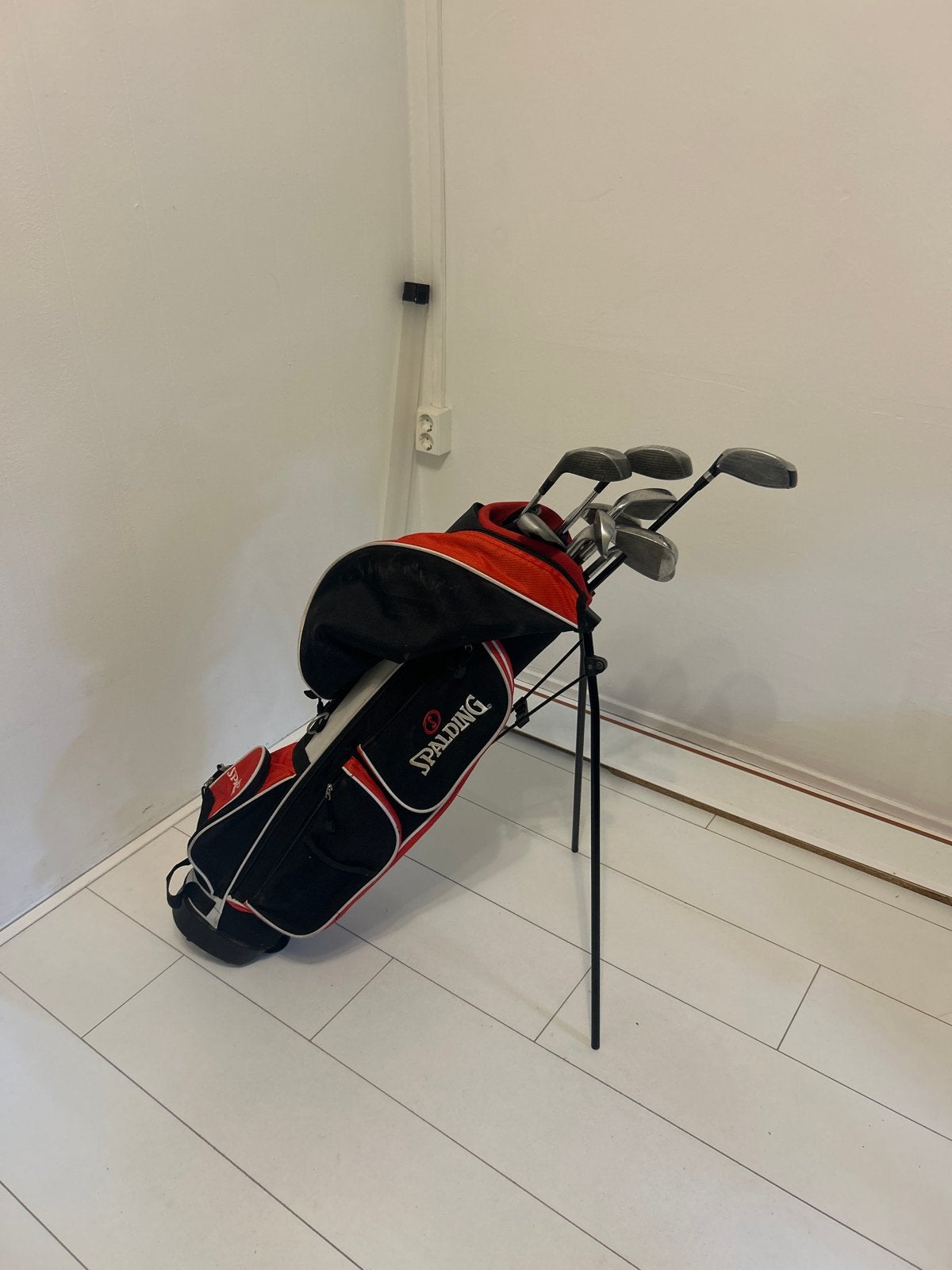 Spalding golfset met 2 extra houten clubs, Ophalen, Gebruikt, Set, Overige merken