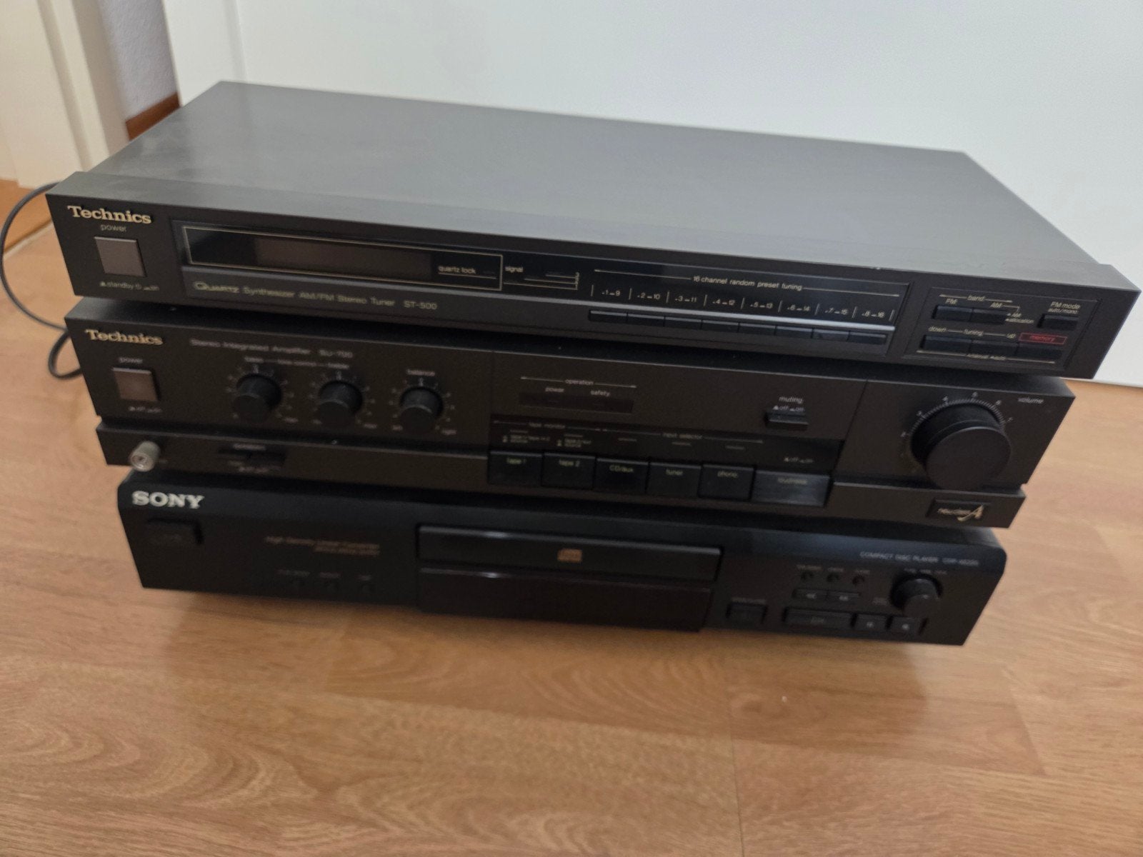 Muziekinstallatie Technics en Sony, Audio, Tv en Foto, Stereo-sets, Ophalen of Verzenden, Gebruikt, Sony, Losse componenten