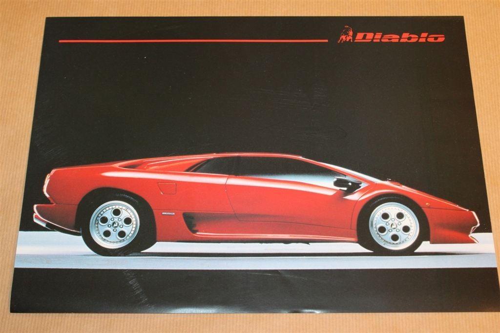 Zeldzame folder - Lamborghini Diablo - 1990, Ophalen of Verzenden, Zo goed als nieuw, Overige merken
