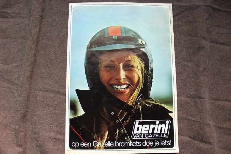 Berini van Gazelle bromfiets folder VEV, Fietsen en Brommers, Ophalen of Verzenden, Gebruikt