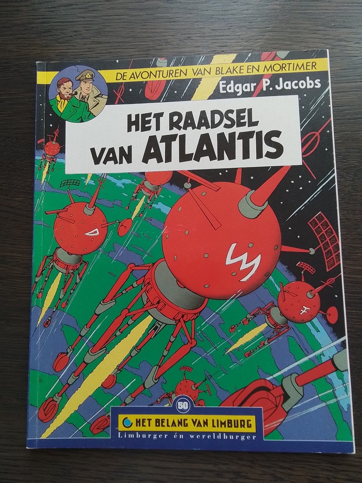 Blake en Mortimer het raadsel van Atlantis, Edgar P. Jacobs, Eén stripboek, Ophalen of Verzenden, Zo goed als nieuw