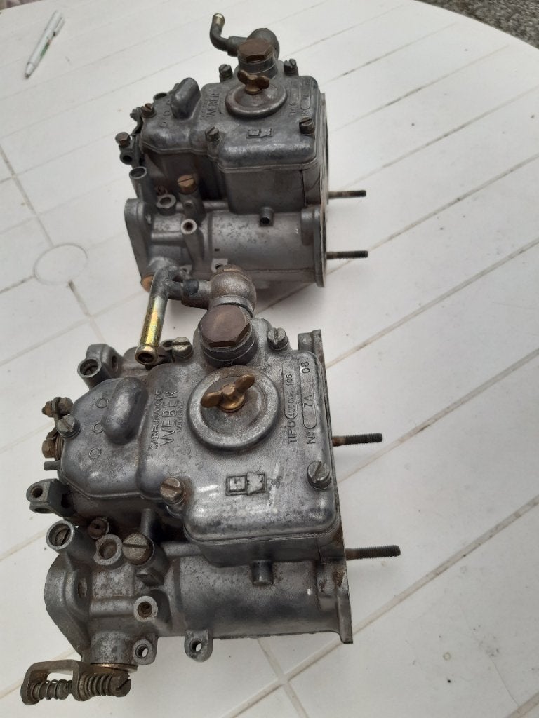 Set dubbele Weber Carburateurs 40 DCOE, Auto-onderdelen, Ophalen of Verzenden, Gebruikt, Alfa Romeo