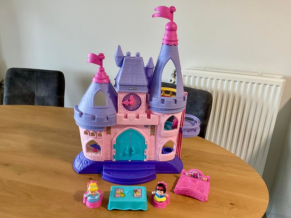 Little People : Disney Kasteel + prinsesjes / met geluid, Kinderen en Baby's, Ophalen of Verzenden, Zo goed als nieuw