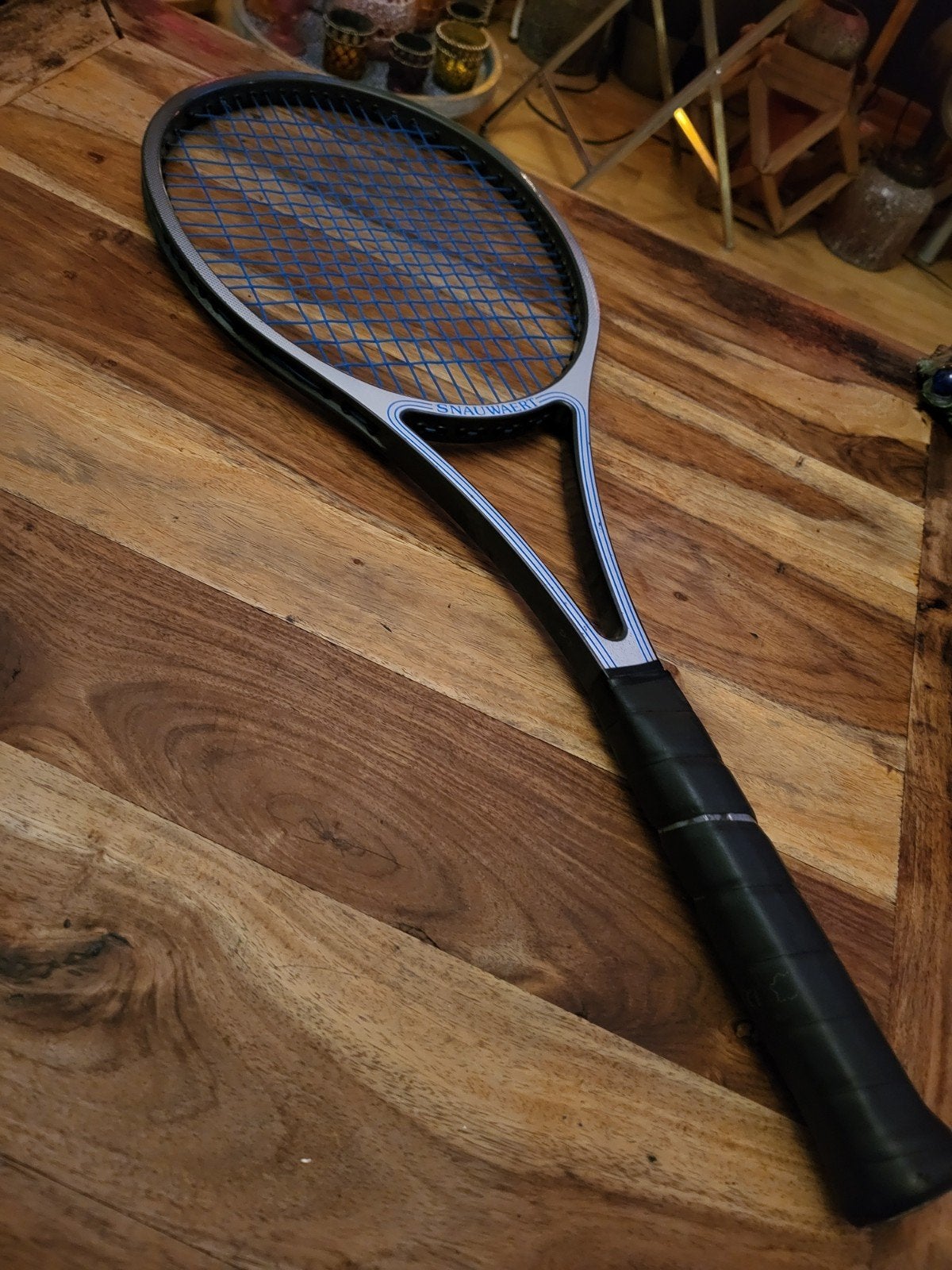 Vintage Snauwaert Tennis Racket Made in Belgium Retro, Sport en Fitness, Overige merken, Ophalen of Verzenden, Zo goed als nieuw