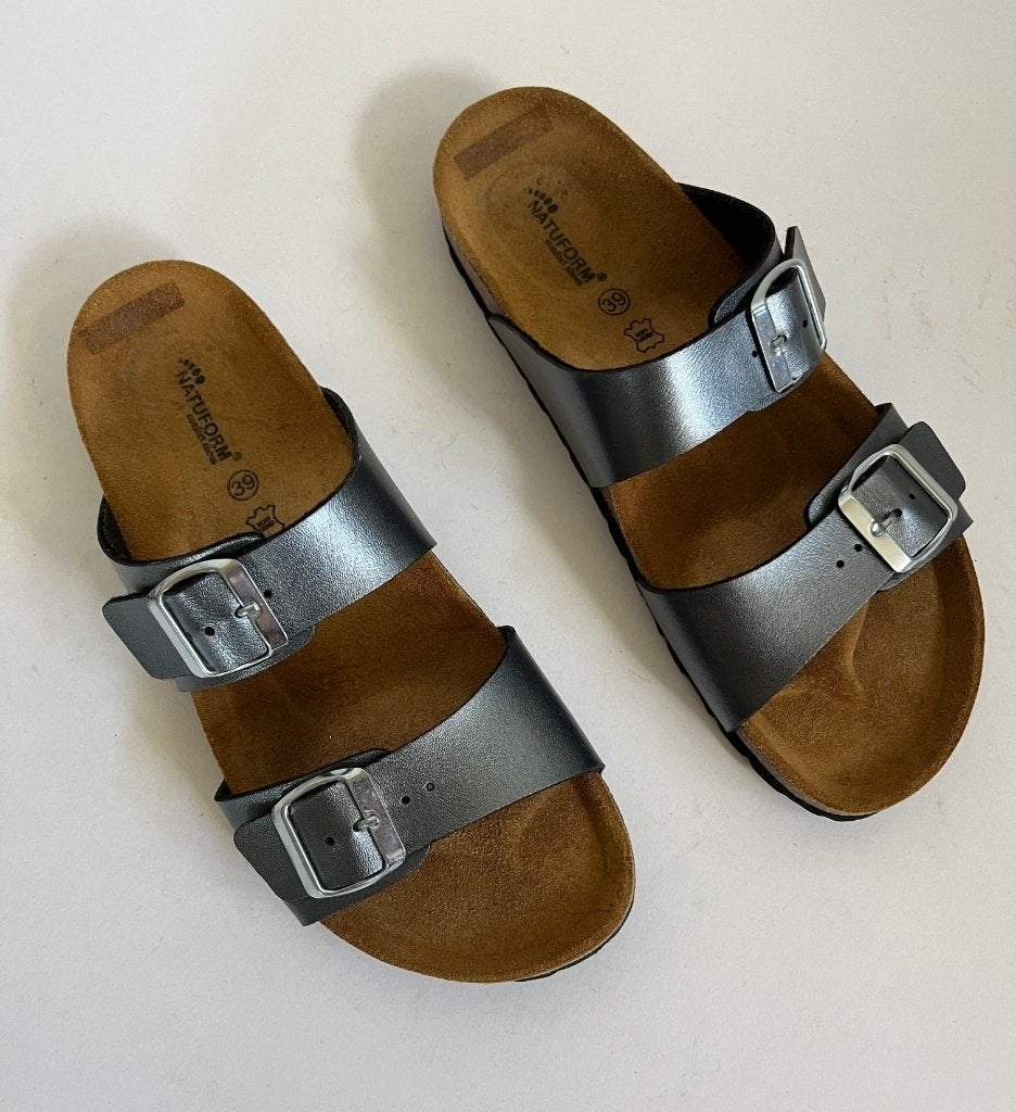 Natuform sandalen met twee gespen - Zo goed als nieuw, Kleding | Dames, Slippers, Ophalen of Verzenden, Zo goed als nieuw, Natuform