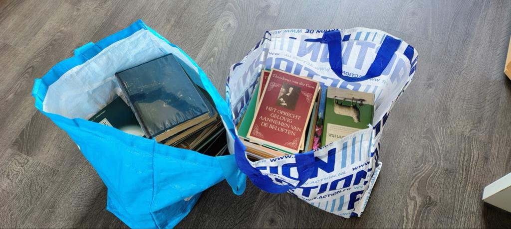 Koopje. Twee tassen vol oude Theologie boeken,, Ophalen of Verzenden, Gelezen, Christendom | Protestants
