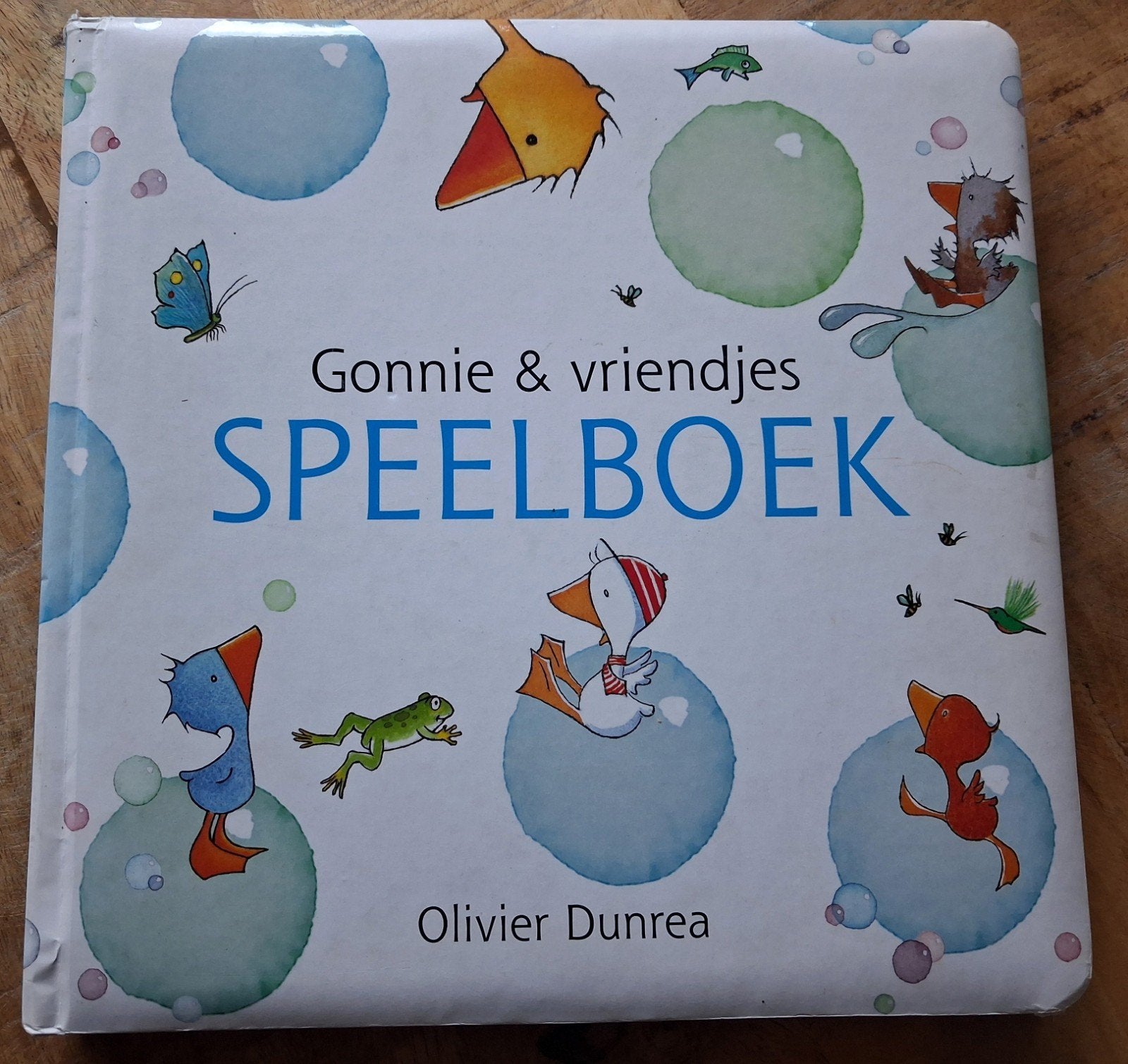 Gonnie & Vriendjes Speelboek - zoek en vind - ca 27 x 27 cm, Boeken, Ophalen of Verzenden, Olivier Dunrea, Uitklap-, Voel- of Ontdekboek
