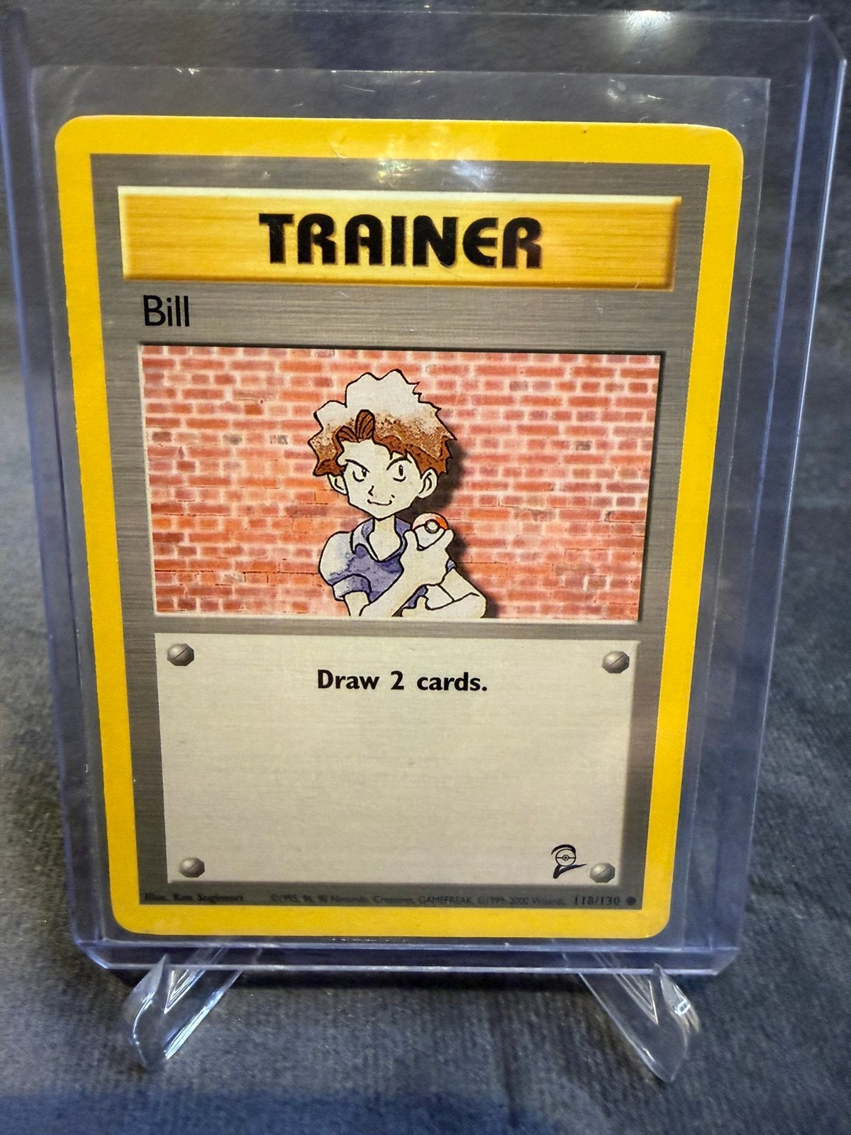 Pokémon Bill 118/130 – Base Set 2 – Trainer – Vintage – NM, Hobby en Vrije tijd, Verzenden, Zo goed als nieuw