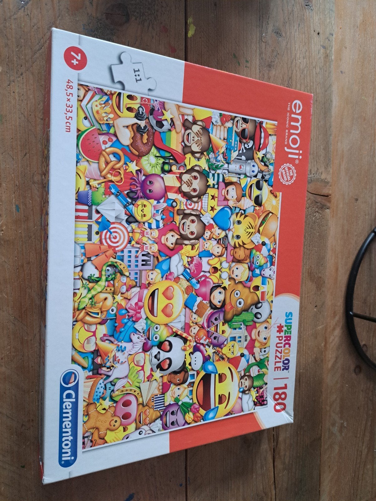Emoji Supercolor Legpuzzel 180 stukjes Clementoni, Ophalen of Verzenden, Meer dan 50 stukjes, Zo goed als nieuw, 6 jaar of ouder