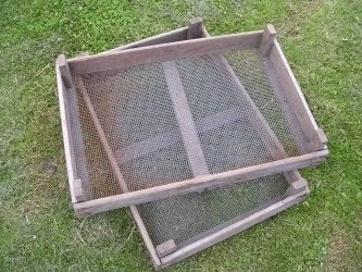 Houten zeef voor tuin of zandbak, Tuin en Terras, Ophalen, Gebruikt, Minder dan 30 cm, Minder dan 60 cm