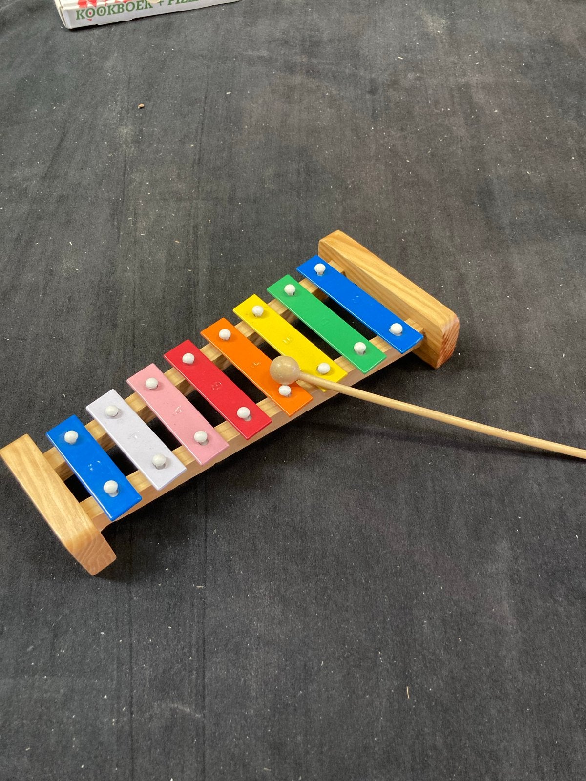 Kleurrijke houten xylofoon voor kinderen, Ophalen of Verzenden, Gebruikt, Overige typen, Met geluid